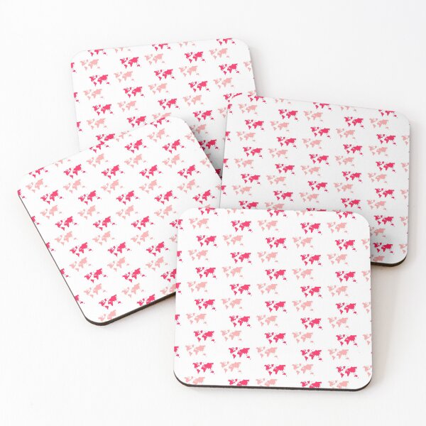 Item preview, Pink World Map Outlines  designed and sold by hollanov98.