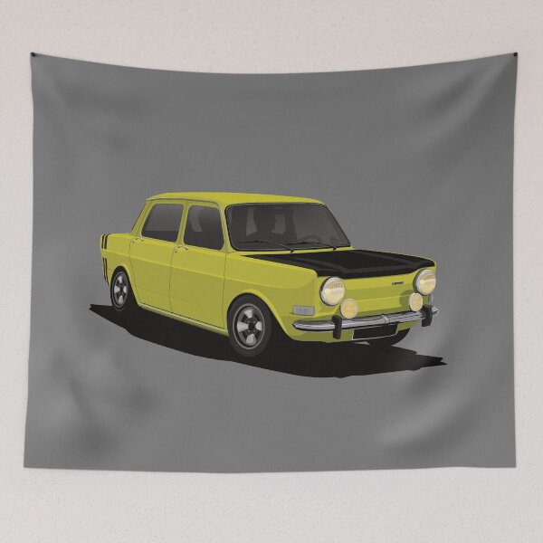 Item preview, Simca 1000 Rallye yellow designed and sold by knappidesign.