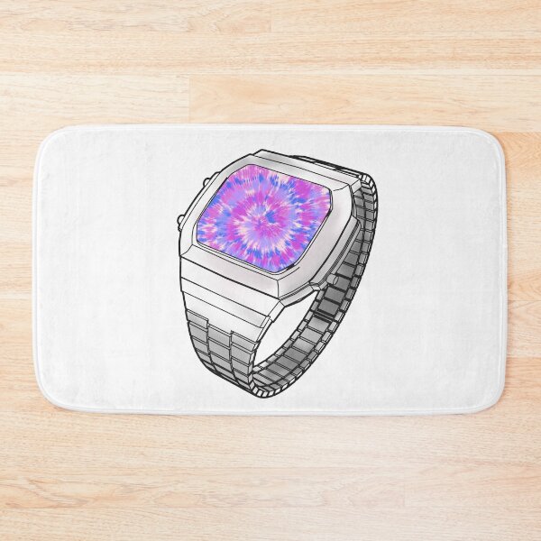 Item preview, Pink and Purple Tie Dye Psychedelic Retro Casio Watch designed and sold by TheTarotShop.