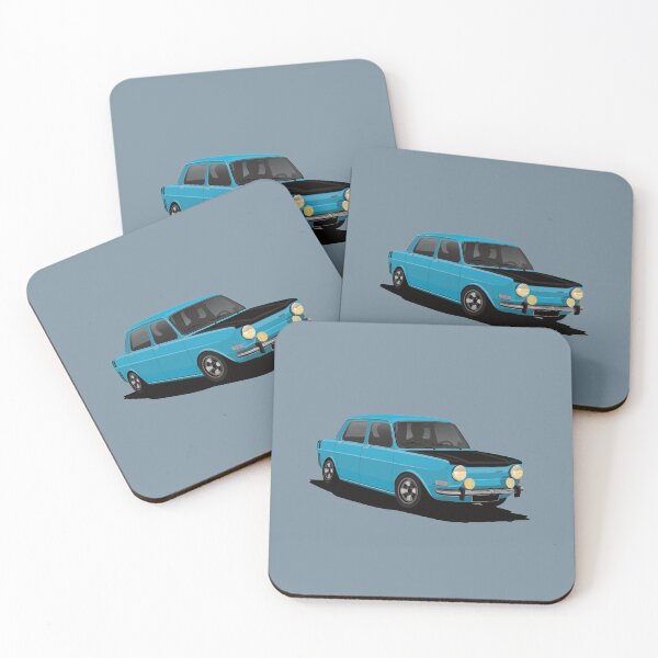 Item preview, Simca 1000 Rallye turquoise designed and sold by knappidesign.