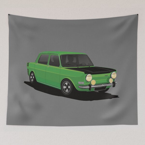 Item preview, Simca 1000 Rallye green designed and sold by knappidesign.