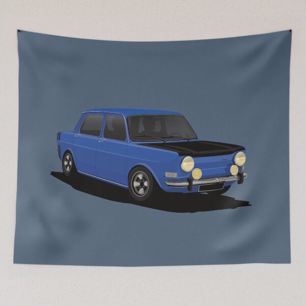 Item preview, Simca 1000 Rallye blue designed and sold by knappidesign.