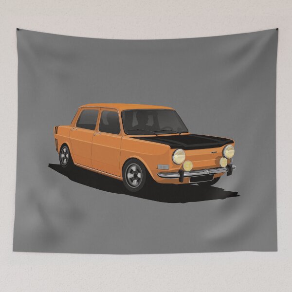 Item preview, Simca 1000 Rallye orange designed and sold by knappidesign.