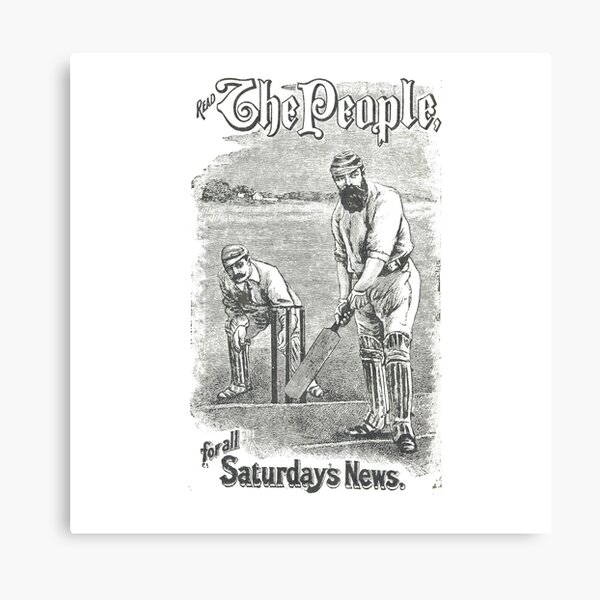 VINTAGE NEWSPAPER COVER - Circa 1895 Canvas Print