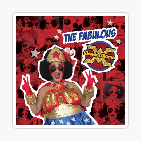The Fabulous Wonder Mama Collage! Sticker