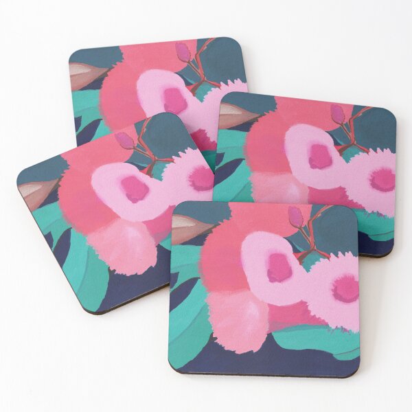 Item preview, Handpainted Pink Gum Flowers by Leah Gay designed and sold by leahgay.