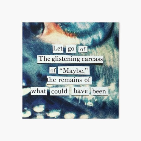 let go Art Board Print