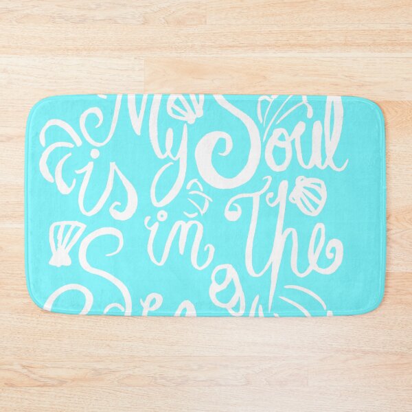 Item preview, My Soul Is In The Sea - White and Turquoise designed and sold by Niina  Niskanen.