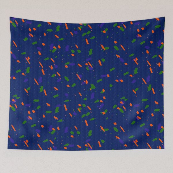 Item preview, Splattered Paint Navy Orange Green designed and sold by PageDesigns.