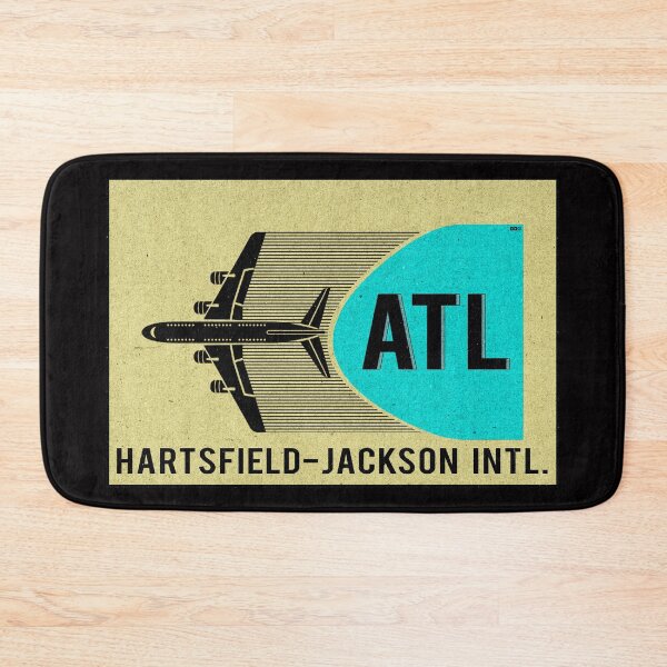 Item preview, ATL Airport Code Atlanta Georgia Hartsfield Jackson International Vintage Style Luggage Laptop designed and sold by DESTINATIONS DECAL.