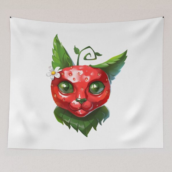 Item preview, Strawberry cat designed and sold by Gasnikova.