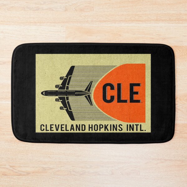 Item preview, CLE Airport Code Cleveland Ohio Hopkins International Vintage Style Luggage Laptop designed and sold by DESTINATIONS DECAL.