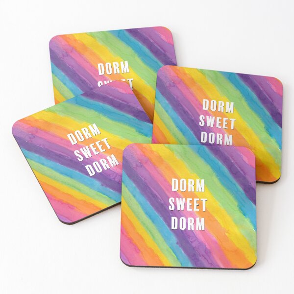 Item preview, Dorm Sweet Dorm Rainbow Watercolor Stripes designed and sold by Daydreamer Alley.