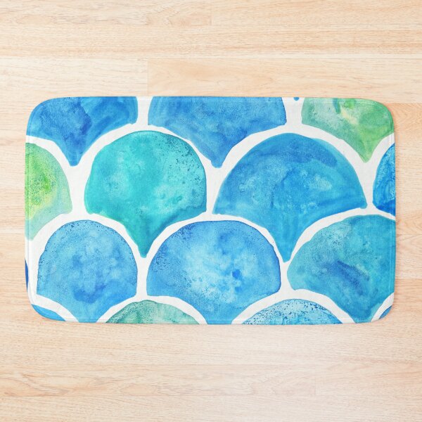Item preview, Mermaid Scales Turquoise designed and sold by Niina  Niskanen.