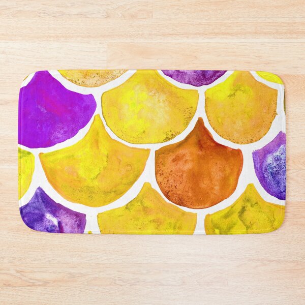 Item preview, Mermaid Scales Yellow and Purple designed and sold by Niina  Niskanen.
