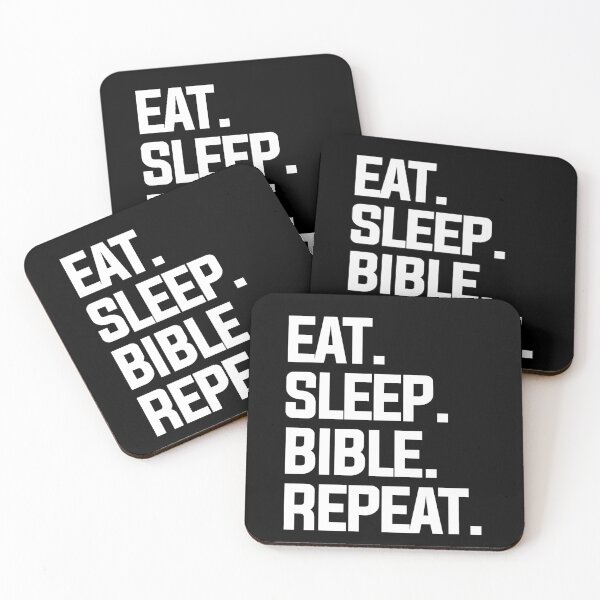 Item preview, Eat Sleep Bible Repeat Tshirt Jesus Christian Faith Pray Tee designed and sold by JoDesignLab.