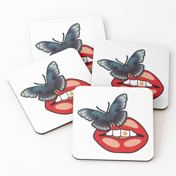 Item preview, RUNAWAY STEPH Design Ukiyoe Indigo Butterfly Mouth Classic T-shirt designed and sold by RunawaySteph.
