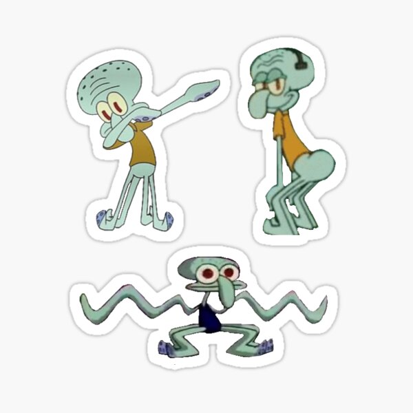 Tanzender Thaddäus-Aufkleber-Pack Sticker