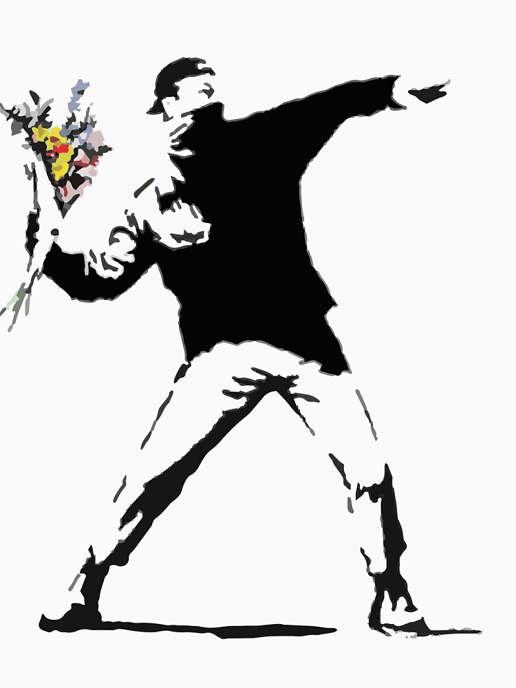 Rage Flower Bomber Stencil by gtcdesign