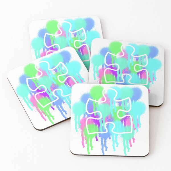 Item preview, Autism Awareness Puzzel Piece Artwork Design designed and sold by AnJAutismWorld.