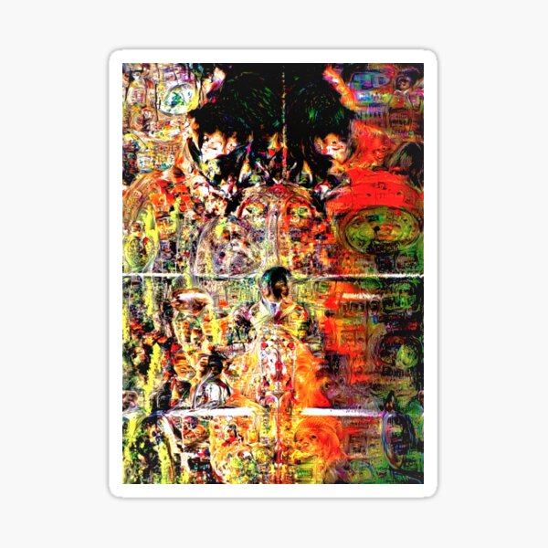 Fire Faces Sticker