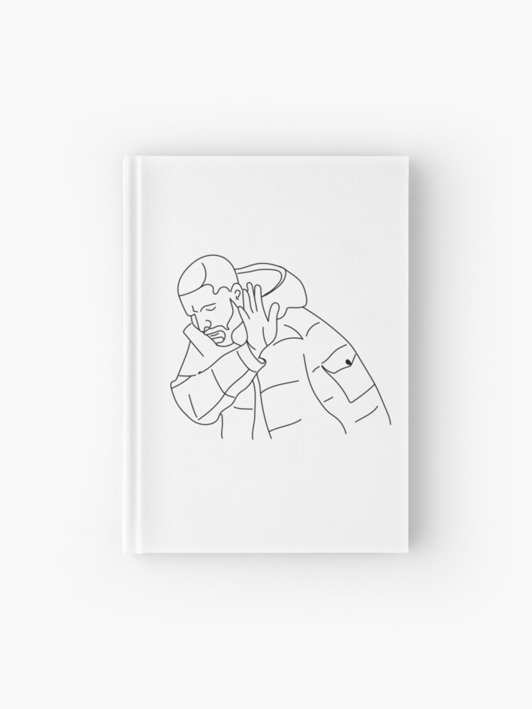 Drake Meme Hotline Bling Hardcover Journal By Imystikhd Redbubble