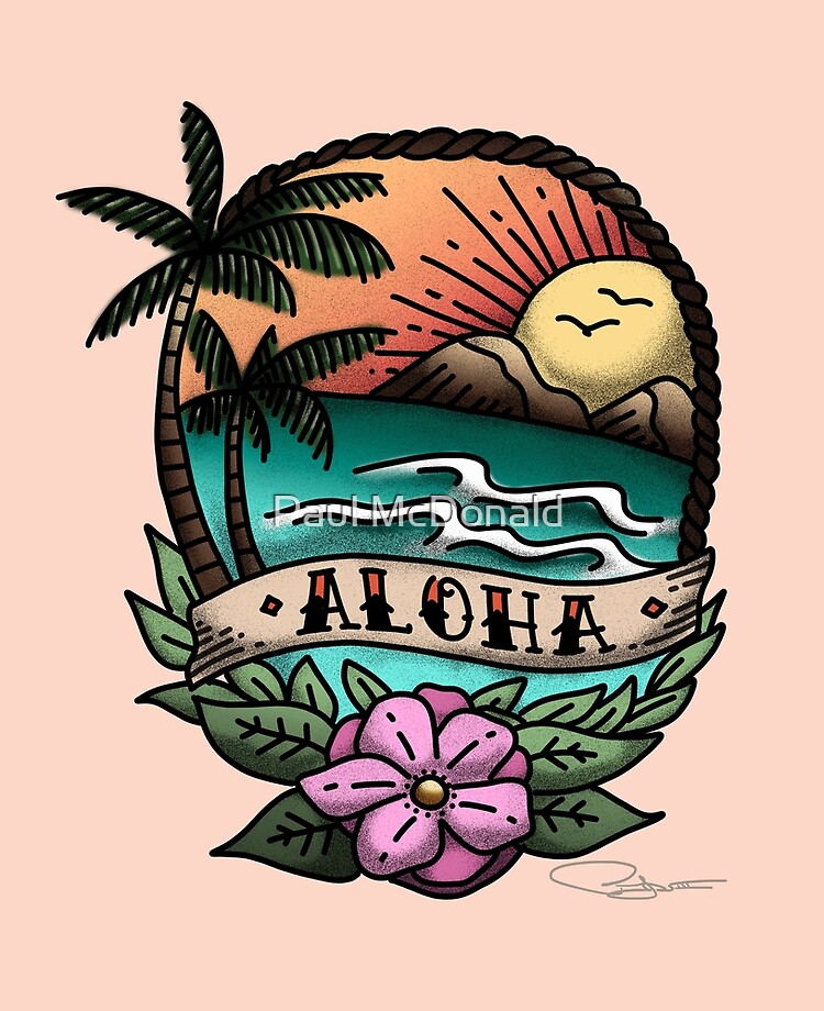Vintage Aloha Tattoo Ipad Case Skin By Ironandfire Redbubble