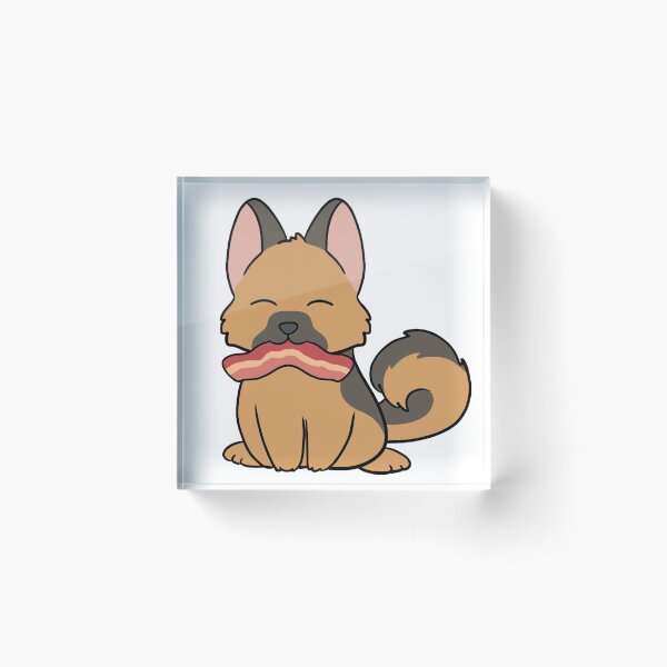 Item preview, German Shepard with Bacon  designed and sold by BiscuitSnack.