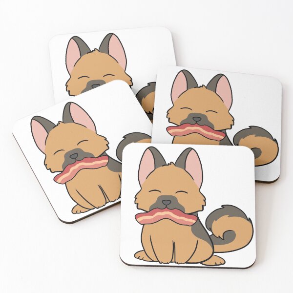 Item preview, German Shepard with Bacon  designed and sold by BiscuitSnack.