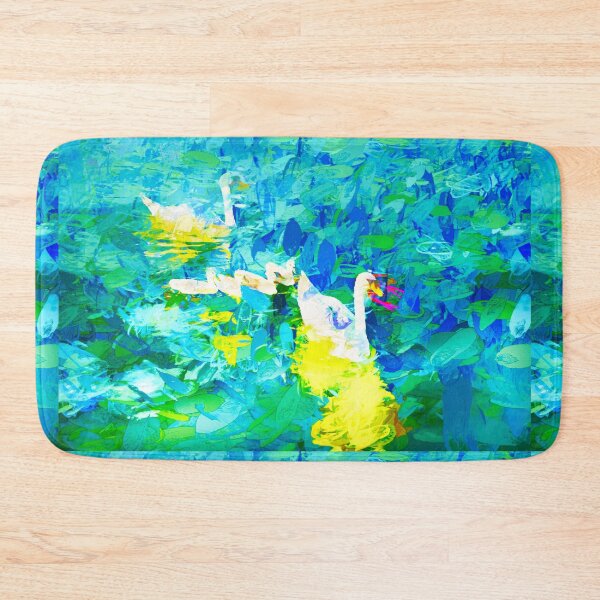 Item preview, Swans Impasto Abstract designed and sold by Kay Brewer.