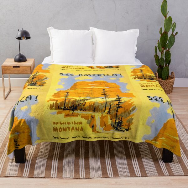 Item preview, montana travel art print poster designed and sold by printzshop.