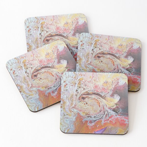 Item preview, Abstract Dripping Paint Acrylic Pouring Multi Colored designed and sold by blunapple.