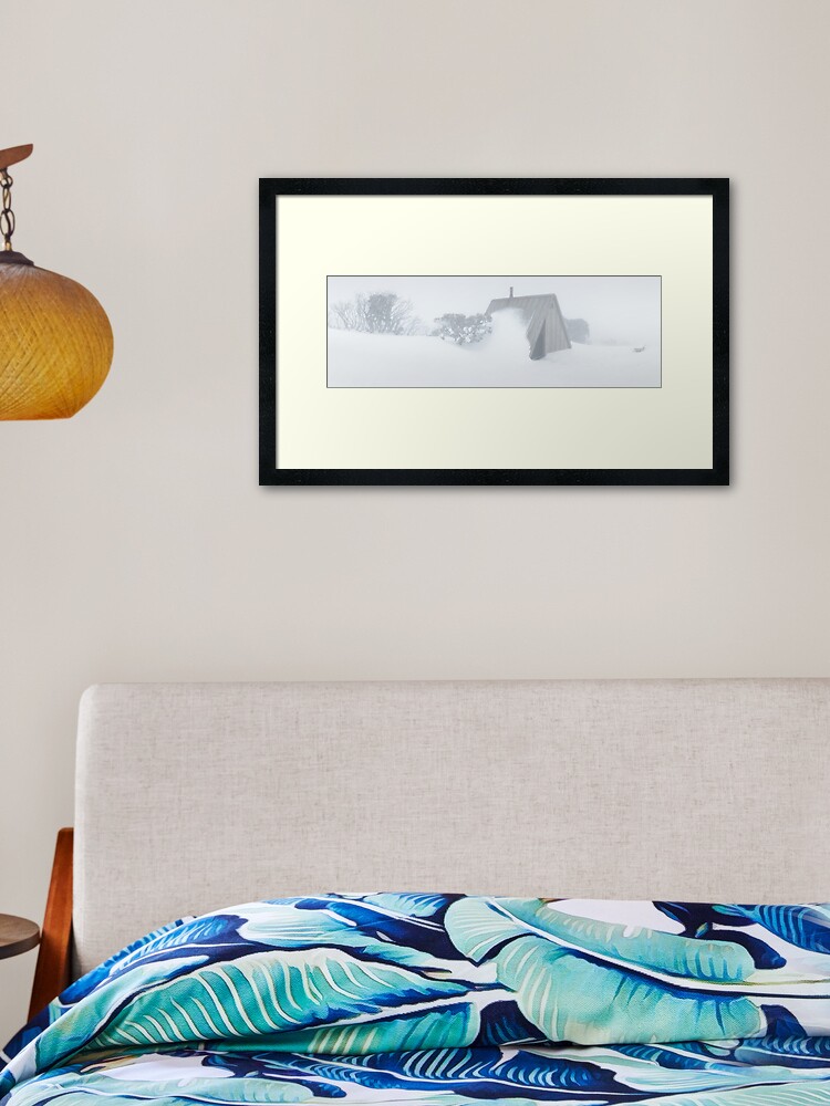 Thumbnail 2 of 7, Framed Art Print, Diamantina Hut, Mt Hotham, Victoria, Australia designed and sold by Chockstone.