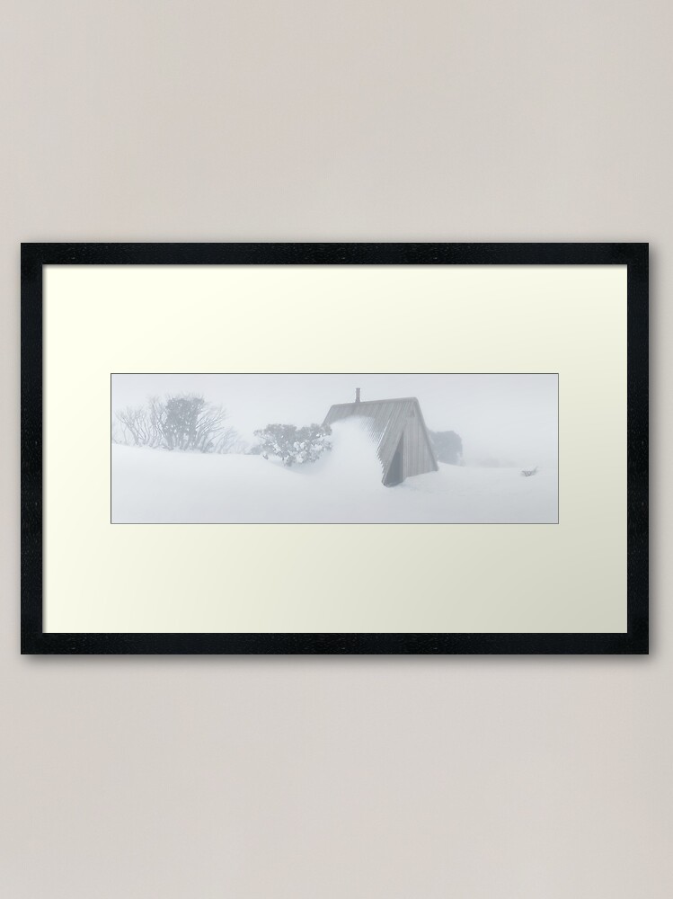 Thumbnail 1 of 7, Framed Art Print, Diamantina Hut, Mt Hotham, Victoria, Australia designed and sold by Chockstone.