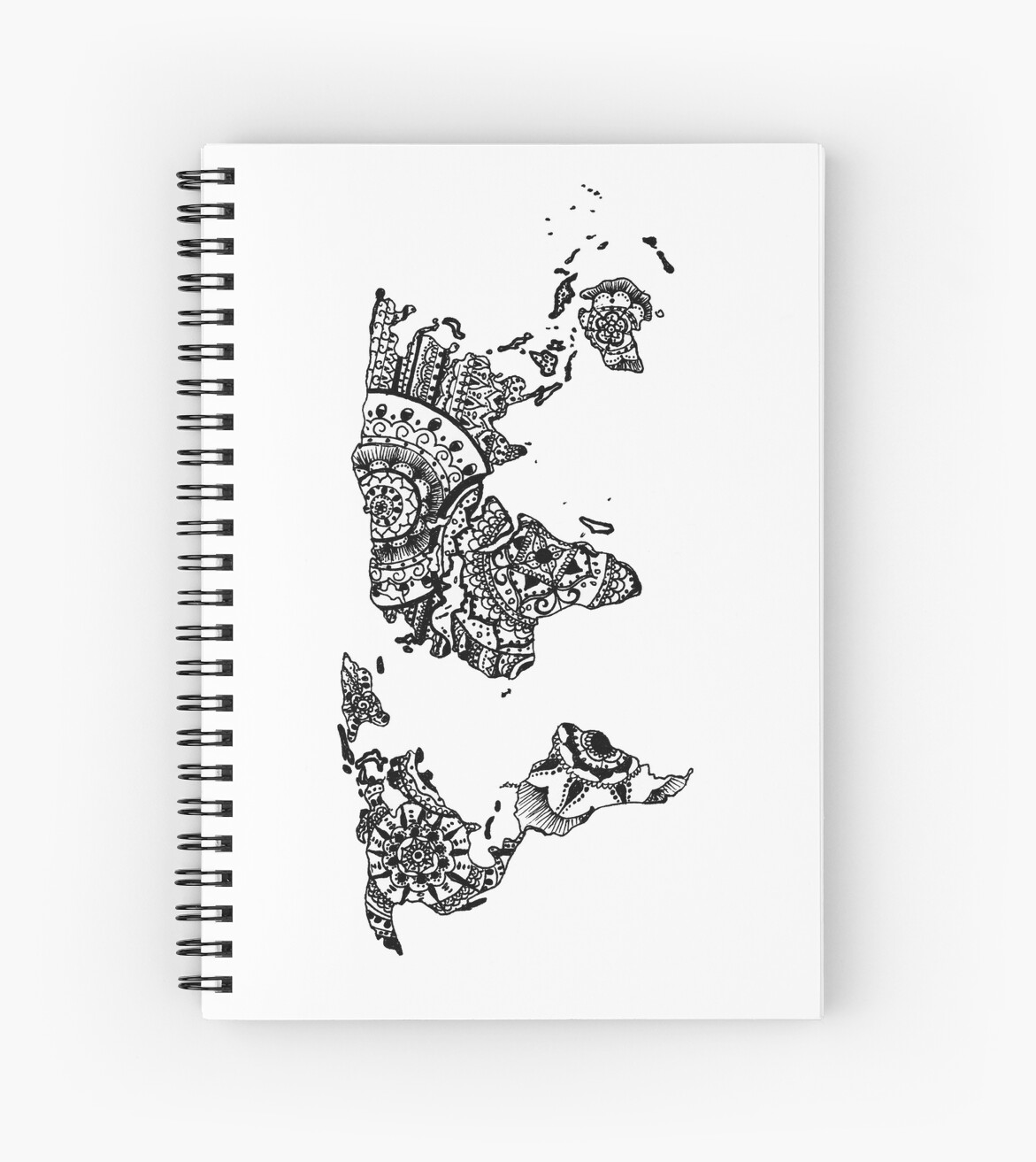 Map Of The World Mandala World map mandala by inklingsbyellie