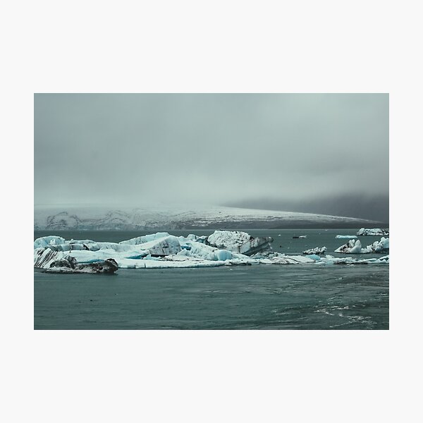 A View of the Jokulsarlon Glacier Lagoon Photographic Print