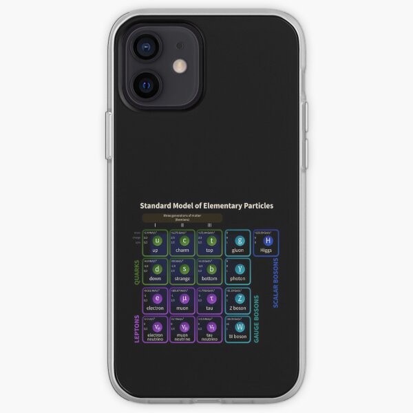 Standard Model Of Elementary Particles #Quarks #Leptons #GaugeBosons #ScalarBosons Bosons iPhone Soft Case