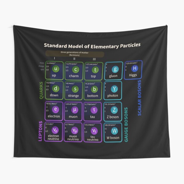 Standard Model Of Elementary Particles #Quarks #Leptons #GaugeBosons #ScalarBosons Bosons Tapestry