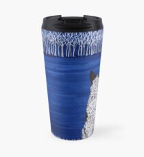 Australian Cattle Dog, Blue Heeler (Blue Forest, Starry Sky), by Artwork by AK Travel Mug