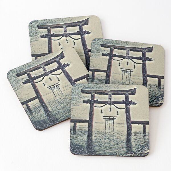 Item preview, Snowy Days Japanese Water Gates designed and sold by Alyxandre.