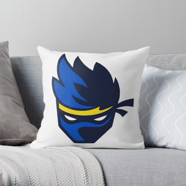 Ninja Fortnite Pillows Cushions Redbubble - lil ruger x fortnite roblox id code google