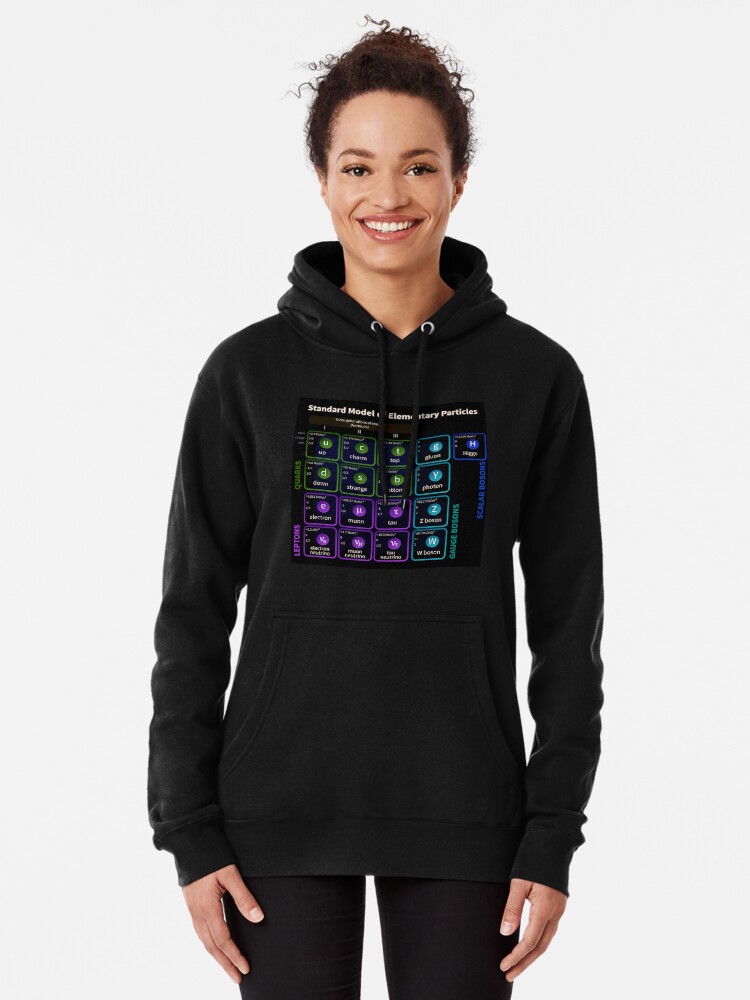 Alternate view of Standard Model Of Elementary Particles #Quarks #Leptons #GaugeBosons #ScalarBosons Bosons Pullover Hoodie