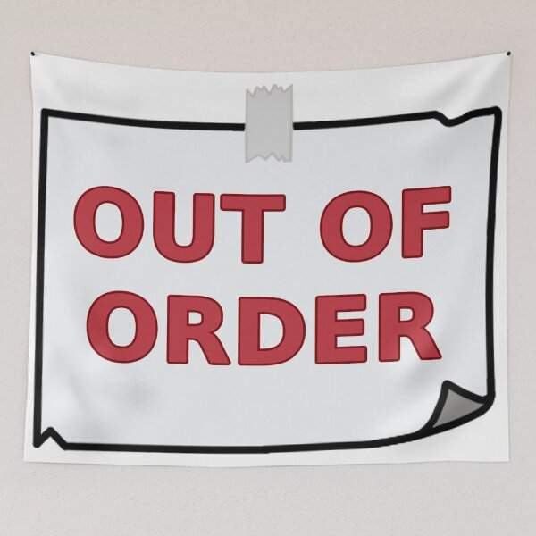 Item preview, Out of Order Sign designed and sold by PeppermintThief.