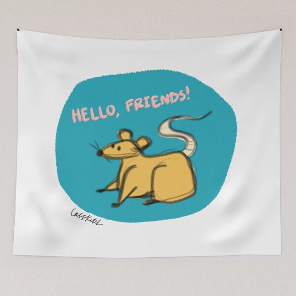 Item preview, "Hello, Friends!" Rat designed and sold by cass-ketch.