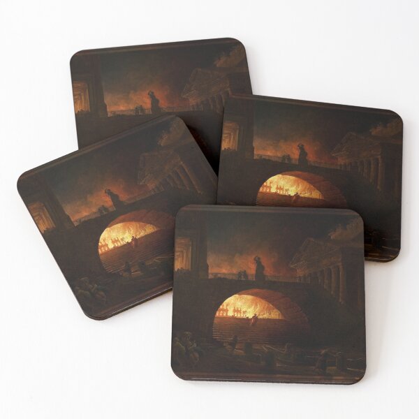 Item preview, The Fire of Rome by Hubert Robert designed and sold by Xzendor7 Digital Art Creations.