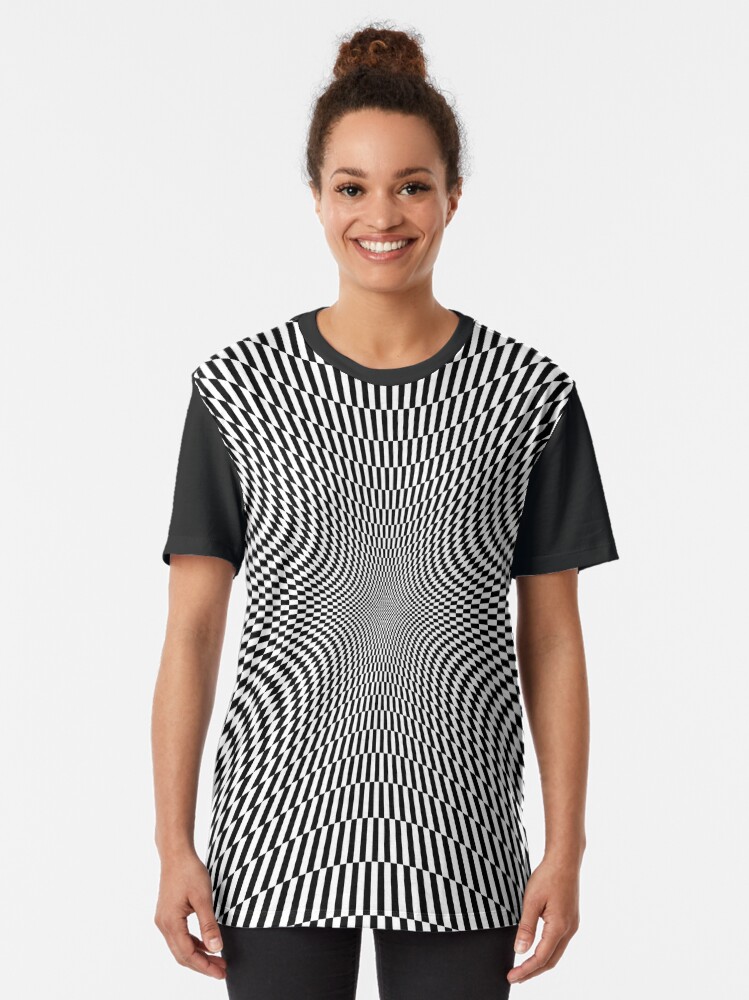 Alternate view of #abstract, #pattern, #texture, #circle, #design, #spiral, #metal, #blue, #wallpaper, #art Graphic T-Shirt