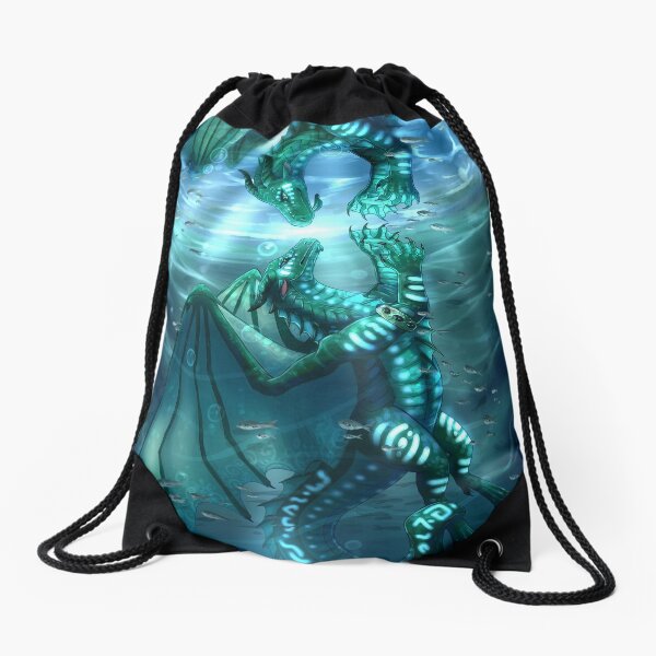 Wings of Fire - Fathom and Turtle Drawstring Bag