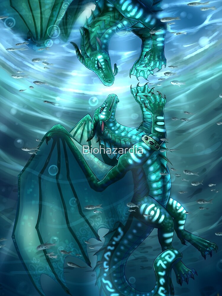 Wings of Fire - Fathom and Turtle by Biohazardia