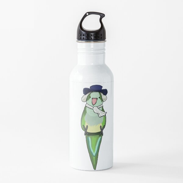 Quaker Parrot sitting Water Bottle