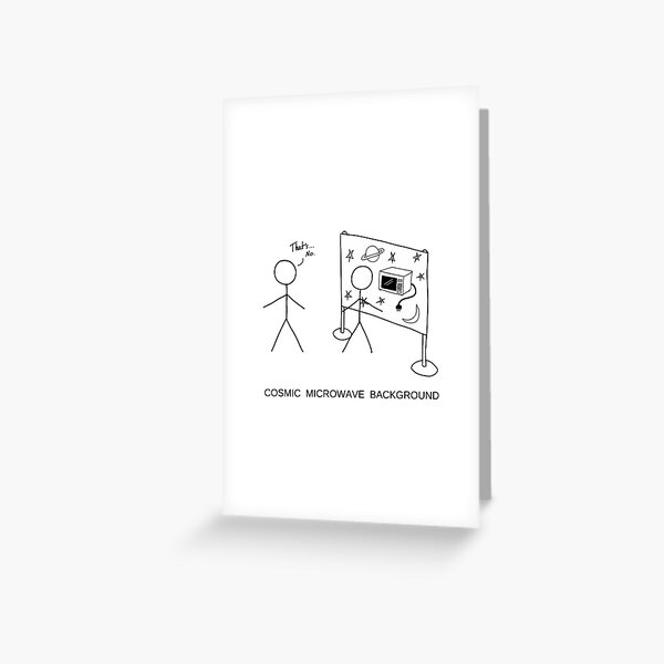 Cosmic Microwave Background Greeting Card